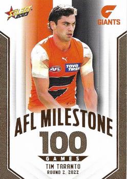 2023 Select AFL Footy Stars - AFL Milestones Games #MG38 Tim Taranto Front